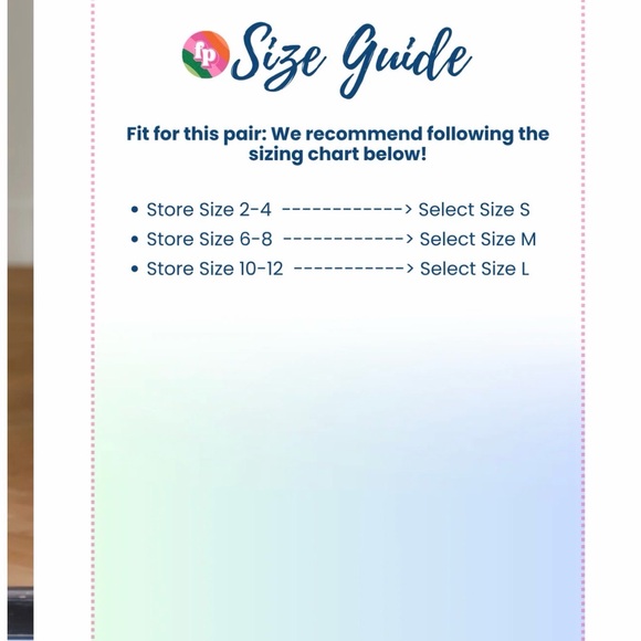 LovLov NWT Floral Print Elastic Waist Button Fly Wide Leg Denim Pants - Picture 8 of 8